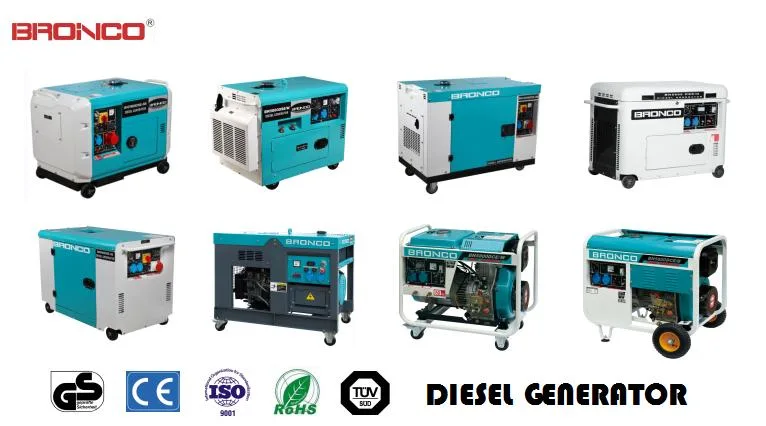 Bronco Diesel Generator 15kw/15kVA Two-Cylinder Air-Cooled Electric Starter Diesel Genset