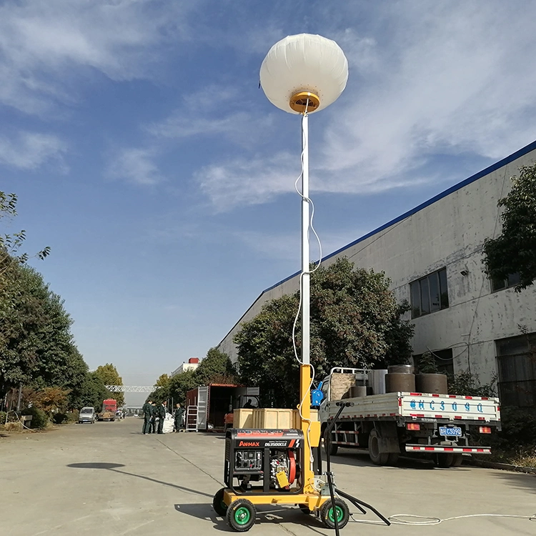 XCMG Official 5m 2X1000W Hydraulic Mast Telescopic Portable Mobile Inflatable Halogen Lamp Balloon Lighting Tower